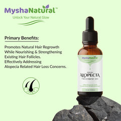 MyshaNatural™ Alopecia Treatment Oil – 100% Natural Herbal Blend for Hair Regrowth