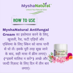 MyshaNatural™ Anti-Fungal Cream – Strong Ointment for Ringworm, Scabies, Itching & Heel Cracks (15 gm)