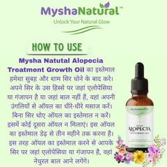 MyshaNatural™ Alopecia Treatment Oil – 100% Natural Herbal Blend for Hair Regrowth