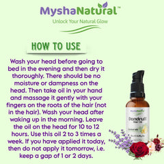 MyshaNatural™ Dandruff Hair Oil – Herbal Anti-Dandruff & Shine Boosting Hair Treatment (50ml)