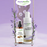 Mysha Natural Zero Hair Fall Oil & Natural Shampoo Combo – Controls Hair Fall, Boosts Shine & Nourishes Hair – 100ml + 200ml