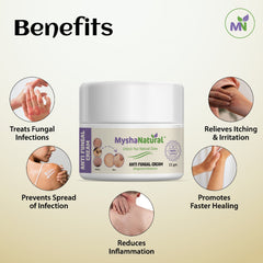 MyshaNatural™ Anti Fungal Cream – Ringworm & Skin Infection Ointment – 15g
