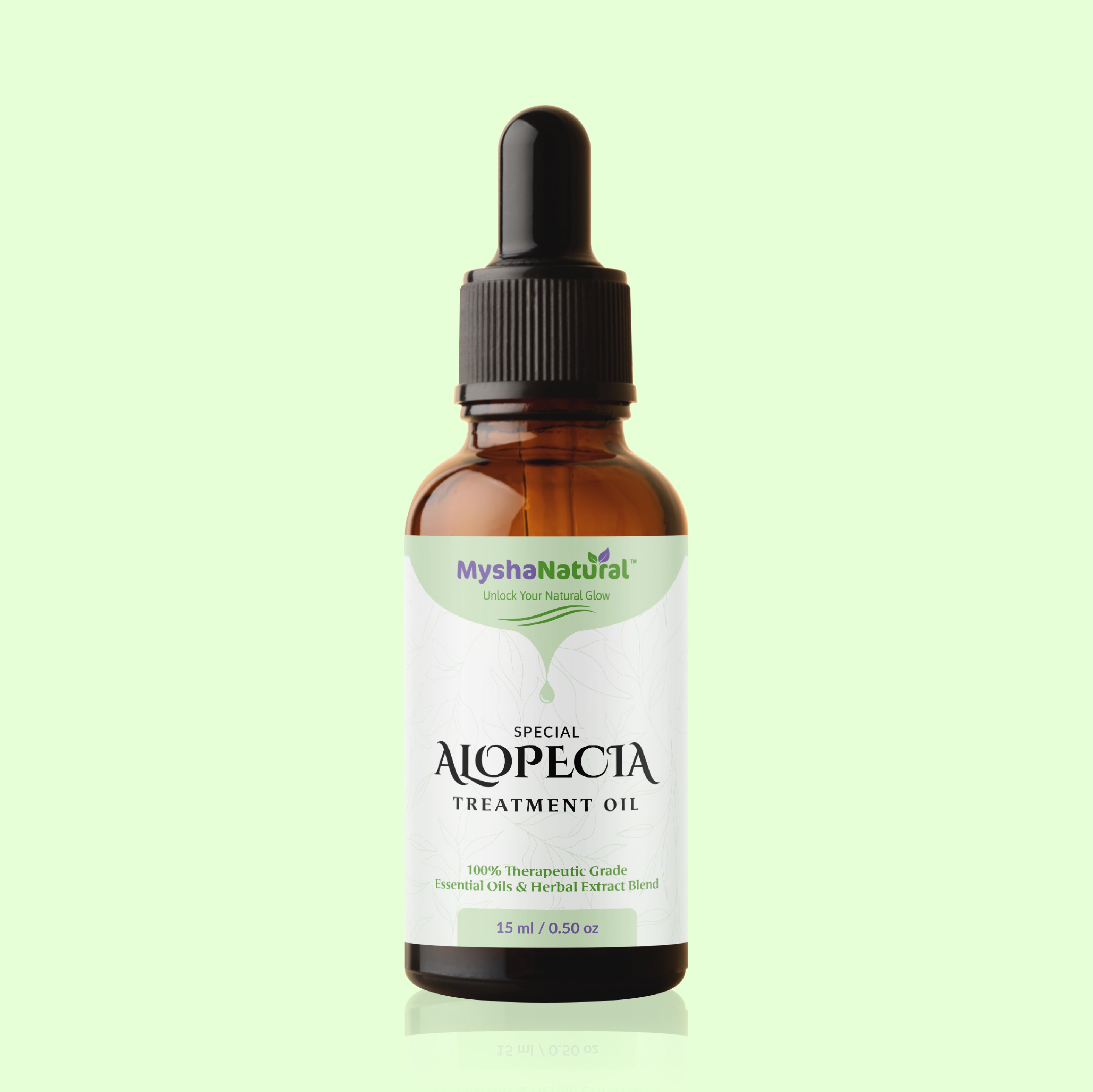 Mysha Natural Special Alopecia Treatment Oil – Herbal Hair Regrowth Formula for Patchy Hair Loss (15ml) (Pack Of 2)
