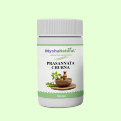 MyshaNatural™ Prasannata Churna – Ayurvedic Herbal Powder for Detox & Wellness (100 gm)