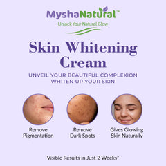 MyshaNatural™ Radiance Cream – Herbal Dark Spot & Pigmentation Remover for Glowing Skin (12 gm)