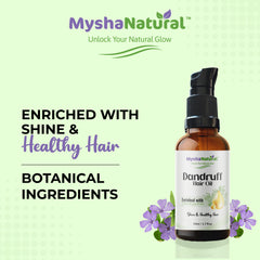 Mysha Natural Anti-Dandruff Hair Oil & Natural Shampoo Combo – Controls Dandruff, Reduces Hair Fall & Nourishes Scalp – 50ml + 200ml